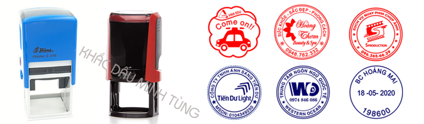 khắc con dấu tròn
