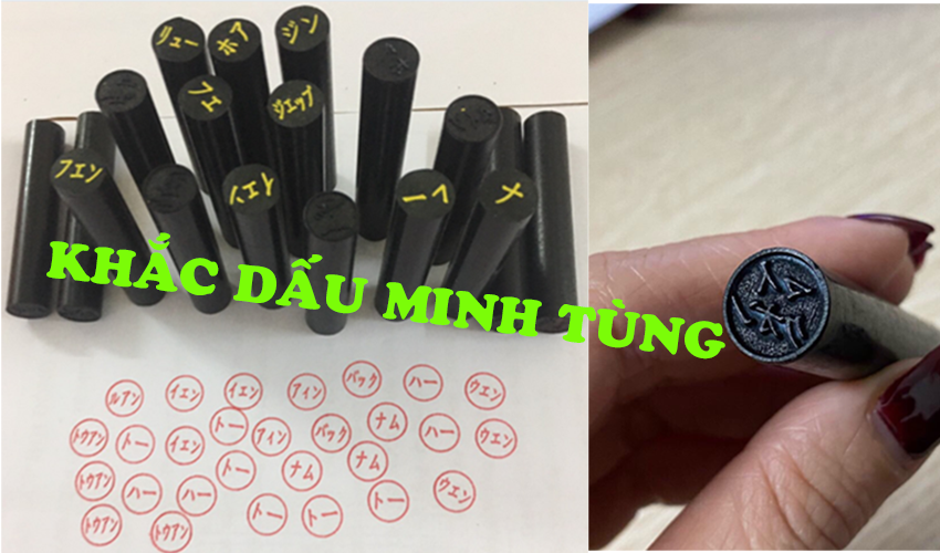 khắc dấu tên tiếng nhật