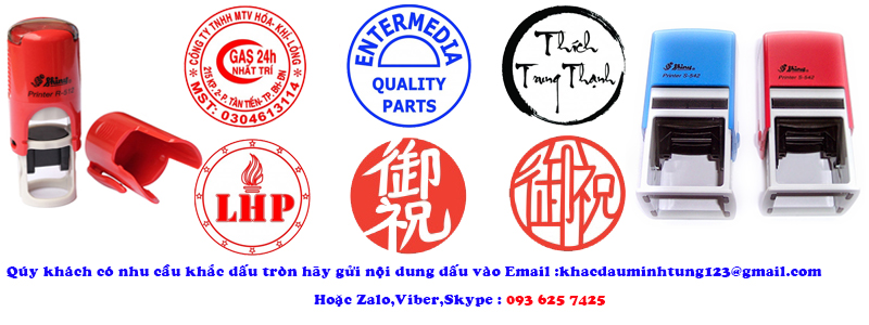 khắc dấu tròn