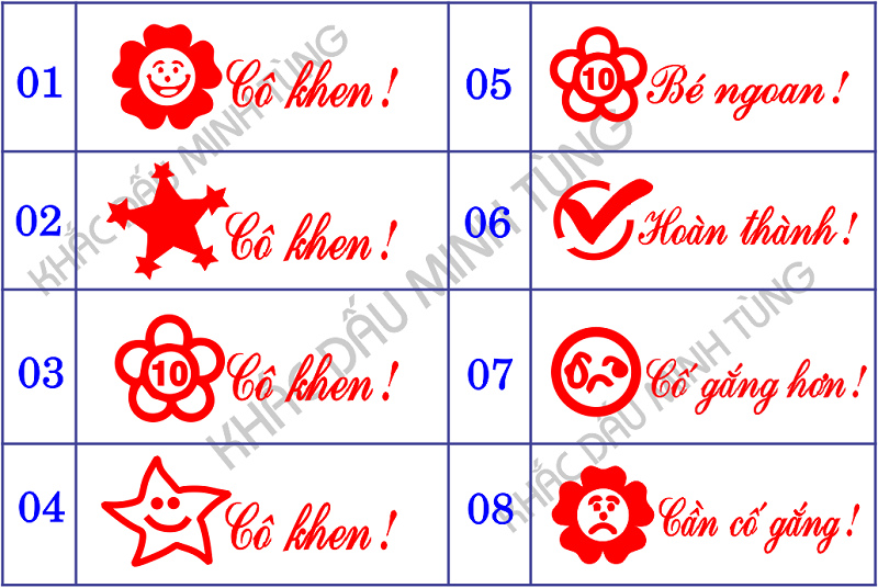 khắc dấu logo tiểu học